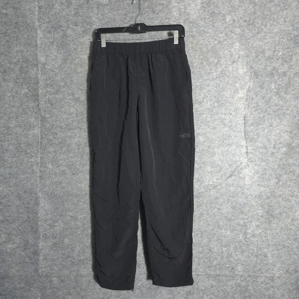 The North Face Track Pants Mens Small Black Nylon Bungee Cuff Athletic Joggers